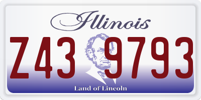 IL license plate Z439793