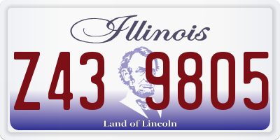 IL license plate Z439805