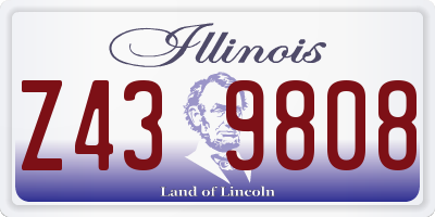 IL license plate Z439808