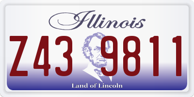 IL license plate Z439811