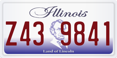 IL license plate Z439841