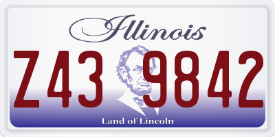 IL license plate Z439842