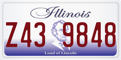 IL license plate Z439848