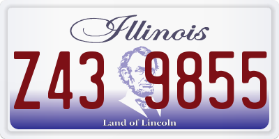IL license plate Z439855