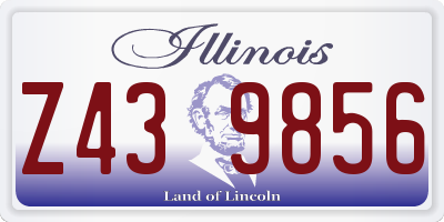 IL license plate Z439856