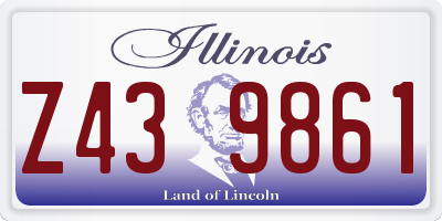 IL license plate Z439861