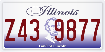IL license plate Z439877