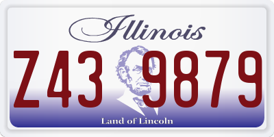 IL license plate Z439879