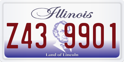 IL license plate Z439901