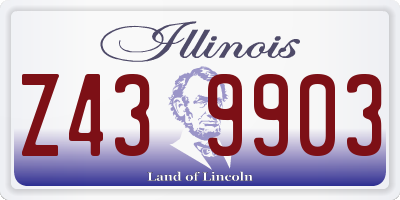 IL license plate Z439903