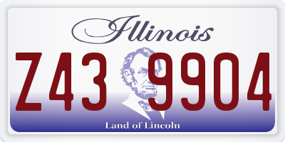IL license plate Z439904