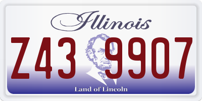 IL license plate Z439907