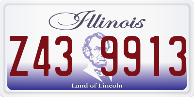 IL license plate Z439913