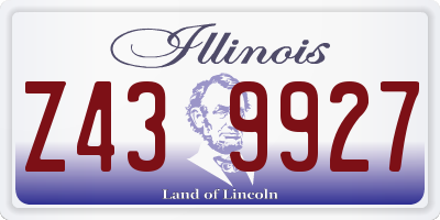 IL license plate Z439927