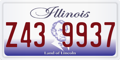 IL license plate Z439937