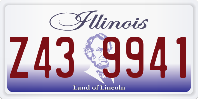 IL license plate Z439941