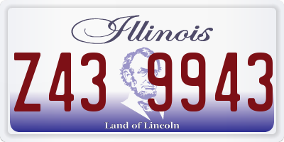 IL license plate Z439943