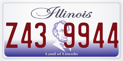 IL license plate Z439944