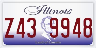 IL license plate Z439948
