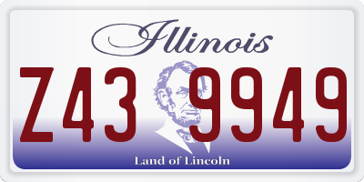 IL license plate Z439949