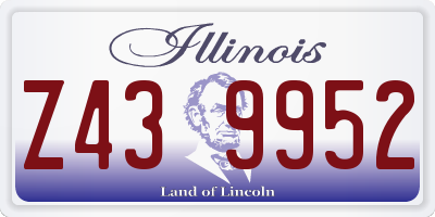 IL license plate Z439952
