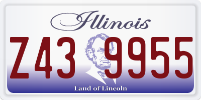 IL license plate Z439955