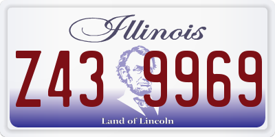 IL license plate Z439969