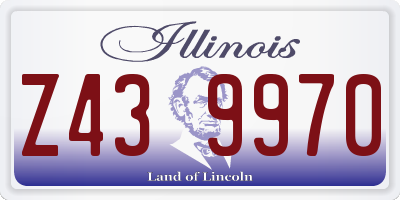 IL license plate Z439970