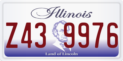 IL license plate Z439976