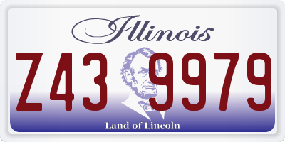 IL license plate Z439979