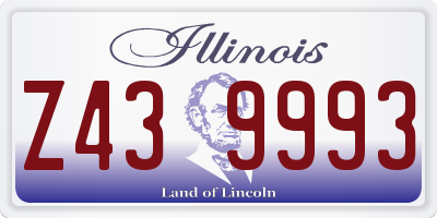 IL license plate Z439993