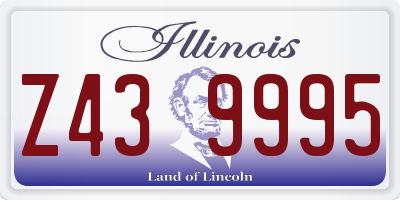 IL license plate Z439995