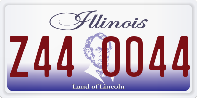 IL license plate Z440044