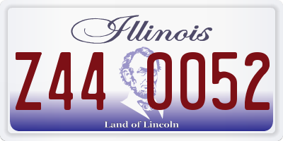 IL license plate Z440052