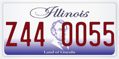 IL license plate Z440055