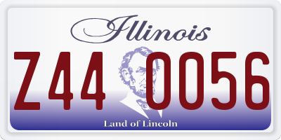 IL license plate Z440056