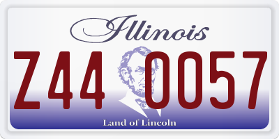 IL license plate Z440057
