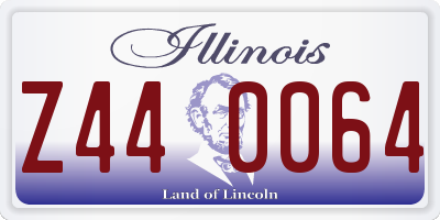 IL license plate Z440064