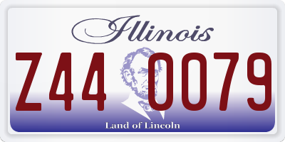 IL license plate Z440079