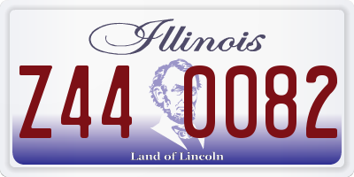 IL license plate Z440082
