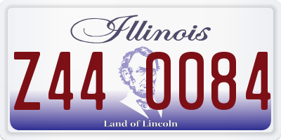 IL license plate Z440084