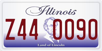 IL license plate Z440090