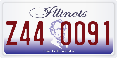 IL license plate Z440091