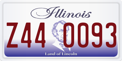 IL license plate Z440093