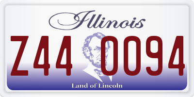 IL license plate Z440094