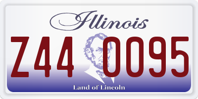 IL license plate Z440095