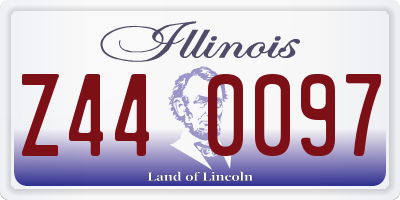 IL license plate Z440097