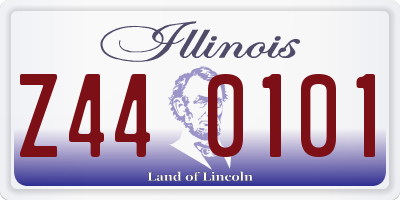 IL license plate Z440101