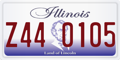 IL license plate Z440105