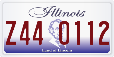 IL license plate Z440112